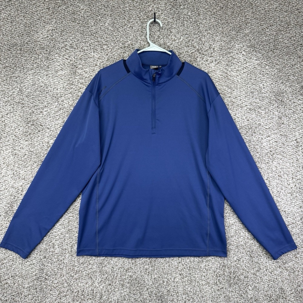 PING SensorCool Sweatshirt Men's XL Blue Quarter Zip Pullover Performance Golf